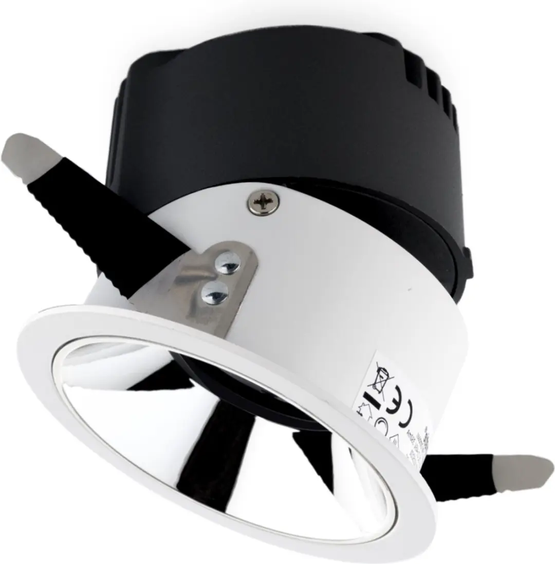 Groenovatie LED Inbouwspot 10W CREE - Ø84mm Kantelbaar - Wit/Zilver