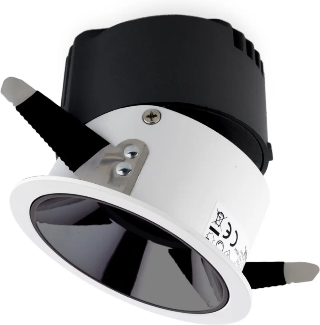 Groenovatie LED Inbouwspot 15W CREE - Ø108mm - Kantelbaar - Wit/Chroom