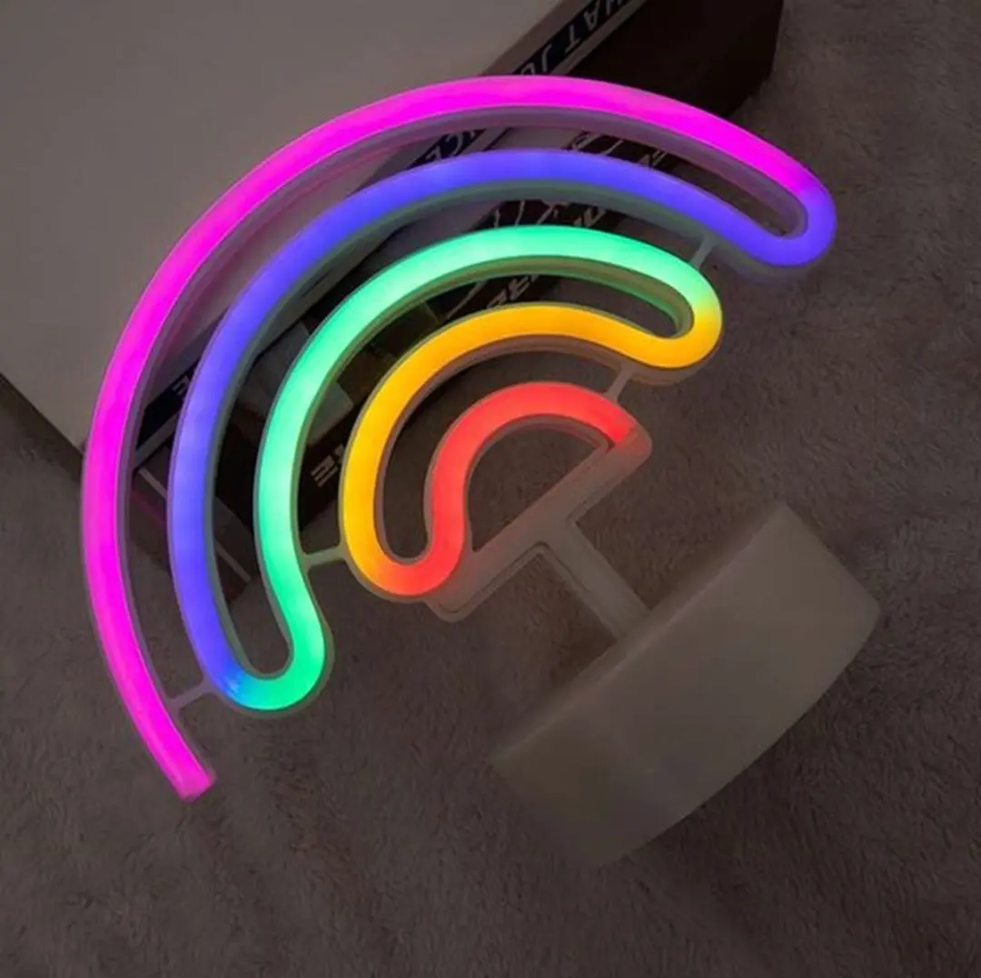 Groenovatie LED Neon Tafellamp Regenboog