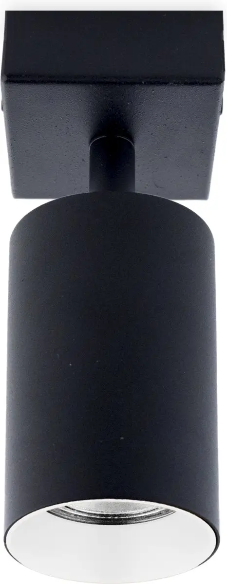 Groenovatie Plafondspot Rond GU10 Kantelbaar - 2 Stuks - Ø6cm - Mat Zwart/Wit