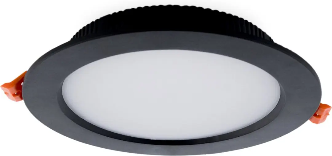 Groenovatie LED Plafondlamp 12W - Rond Ø14cm - Warm Wit - Zwart