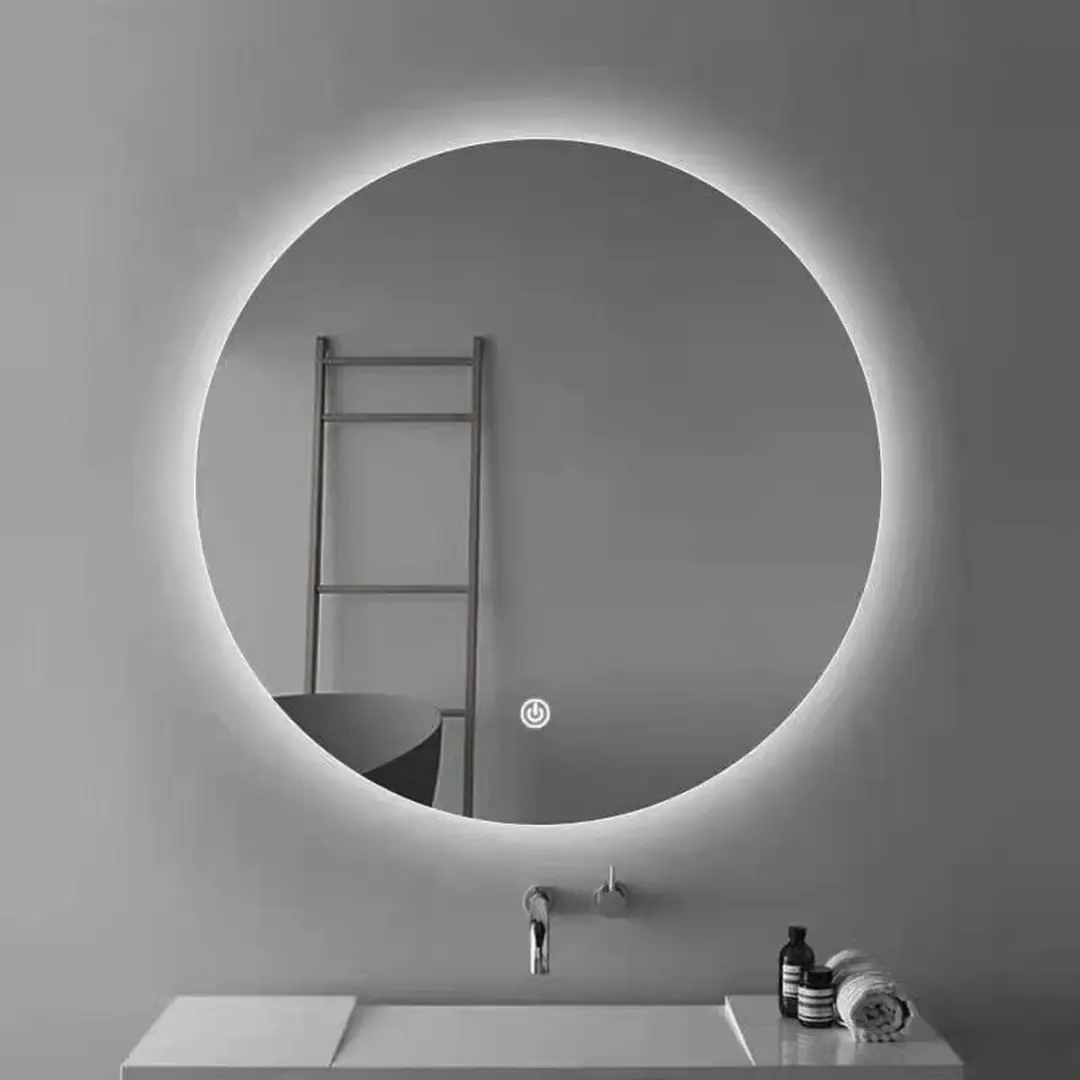 Groenovatie LED Badkamerspiegel 15W - Ø60cm - IP54 - Grijs