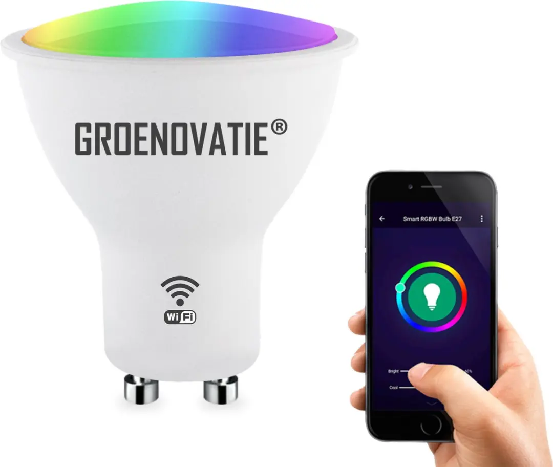 Groenovatie Wifi Smart LED Spot GU10 5W RGBW