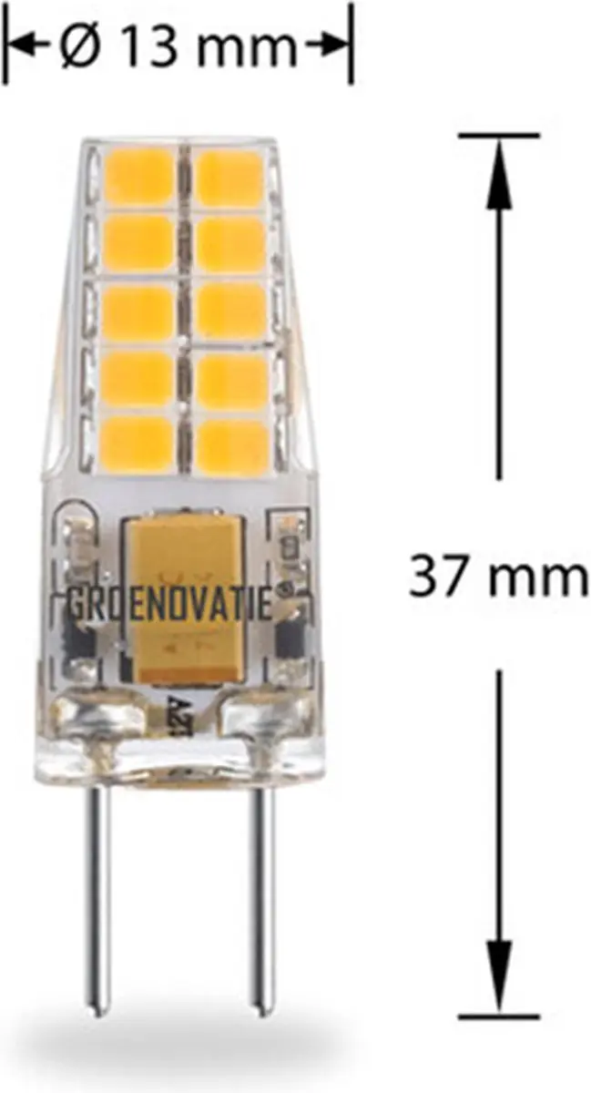 Groenovatie GY6.35 LED Lamp 3W Warm Wit - 6 Stuks