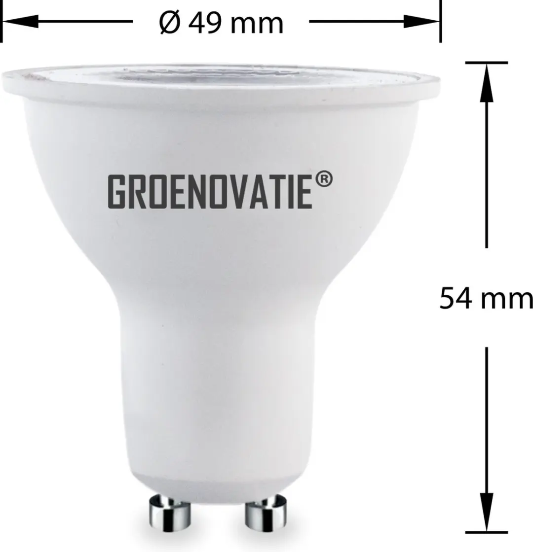 Groenovatie GU10 LED Spot 5W Warm Wit - 6 Stuks