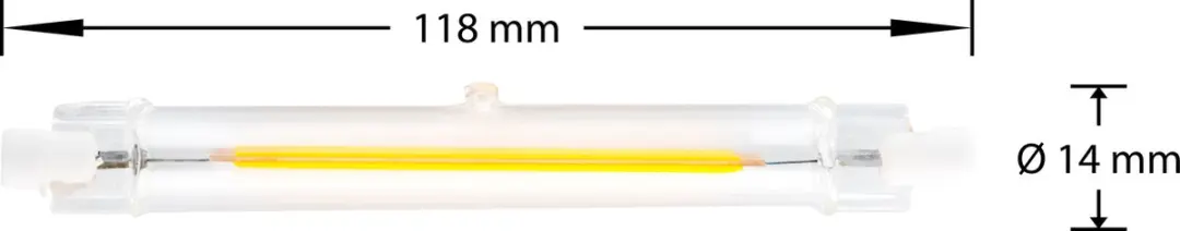 Groenovatie R7S LED Lamp 10W - 6 Stuks - Warm Wit - Dimbaar