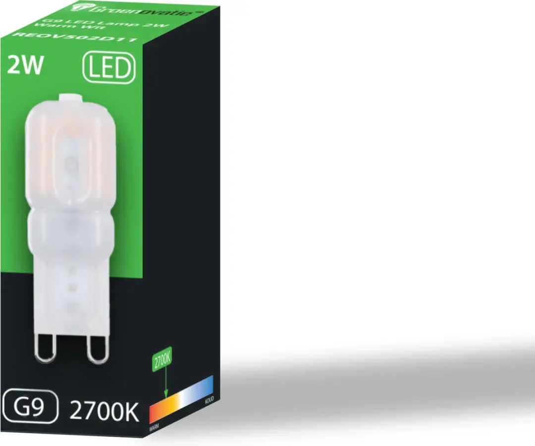 Groenovatie G9 LED Lamp 2W - Mat - Warm Wit - afbeelding 6 van 6