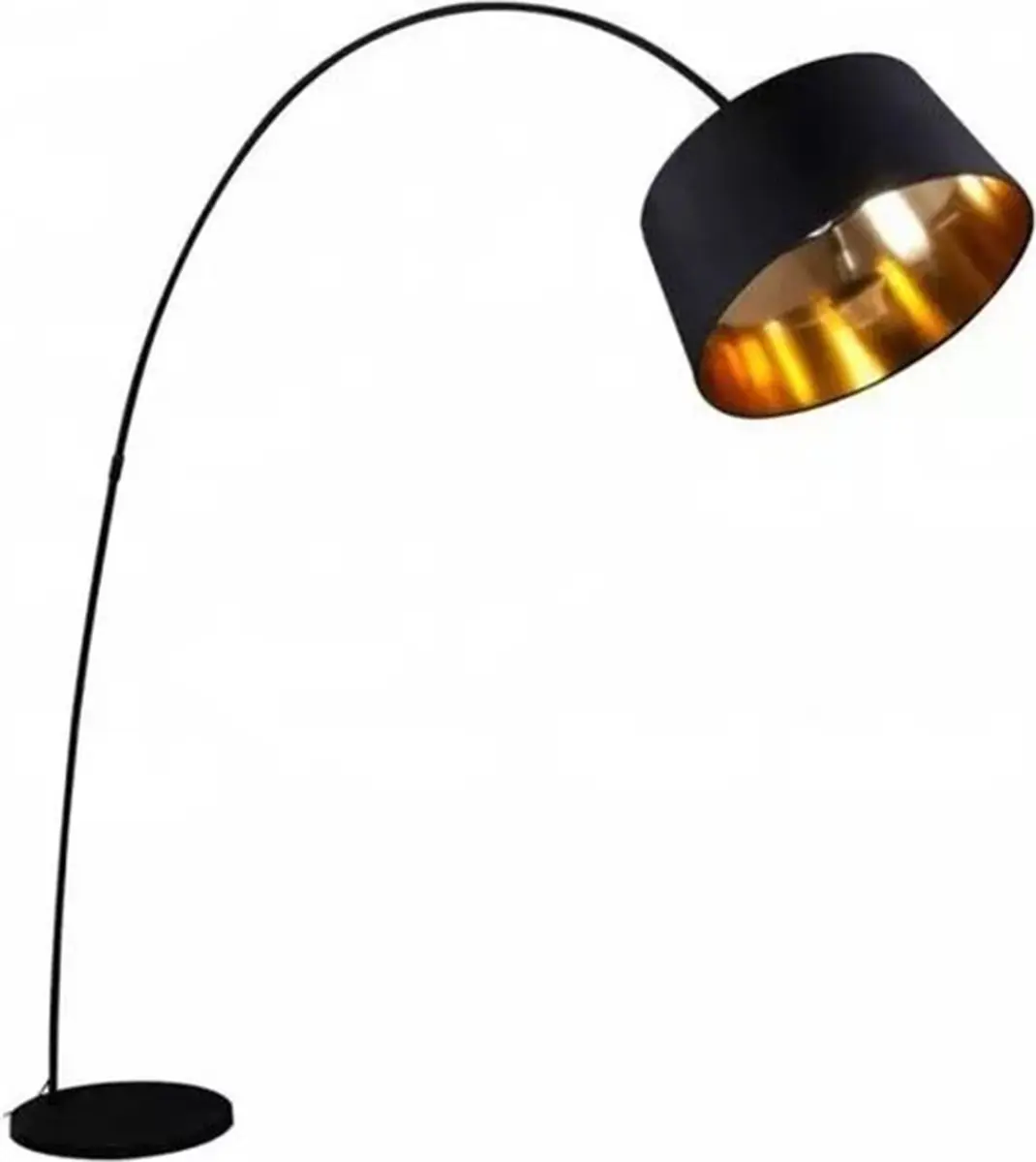Groenovatie Foix Design Booglamp Vloerlamp E27 - Metaal - Zwart/Goud - 150x220cm