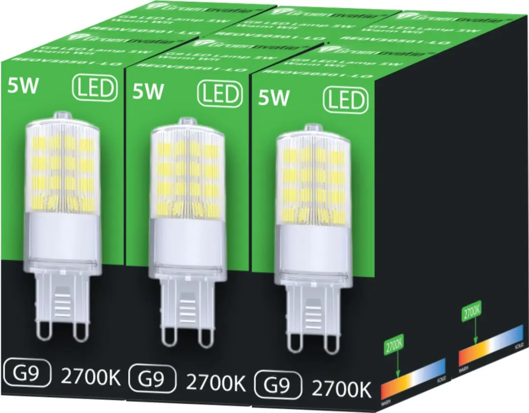 Groenovatie LED Lamp G9 5W Warm Wit - 6 Stuks - afbeelding 6 van 6