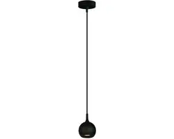 Artdelight Hanglamp Bolero 1 Licht Ø 9cm - Zwart