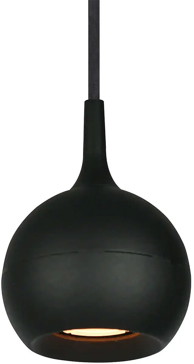 Artdelight Hanglamp Bolero 1 Licht Ø 9cm - Zwart