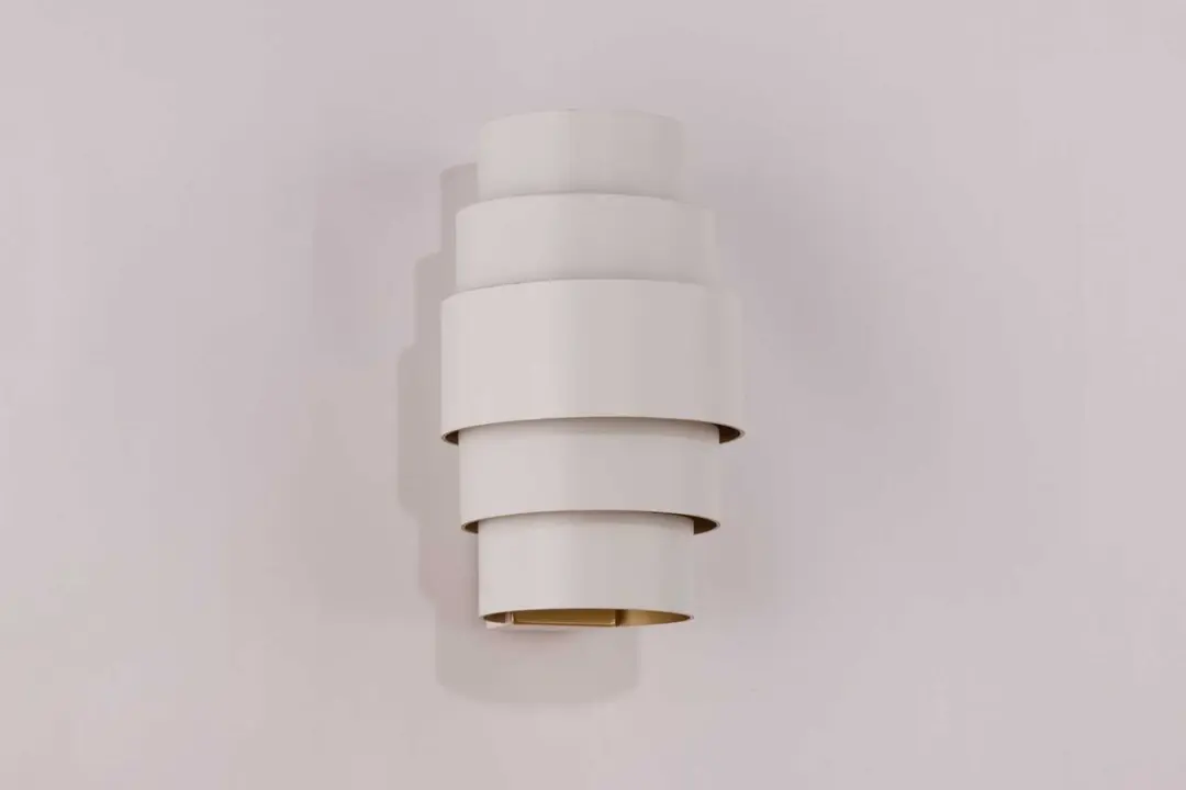Artdelight Wandlamp Rolls H 22cm - 2 Lichtpunten - Wit/Goud