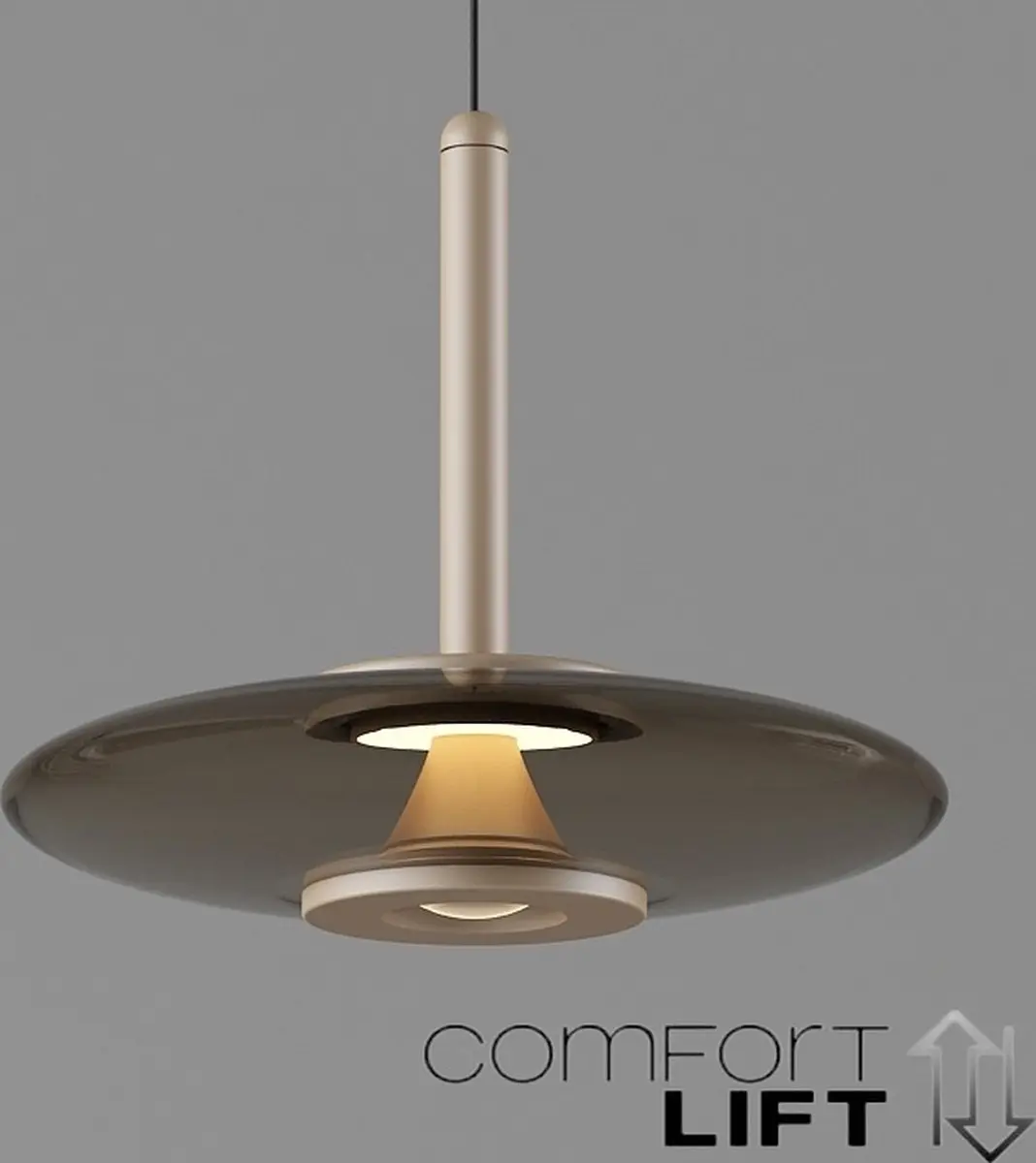 Artdelight Madison Hanglamp Ø22cm - Champagne