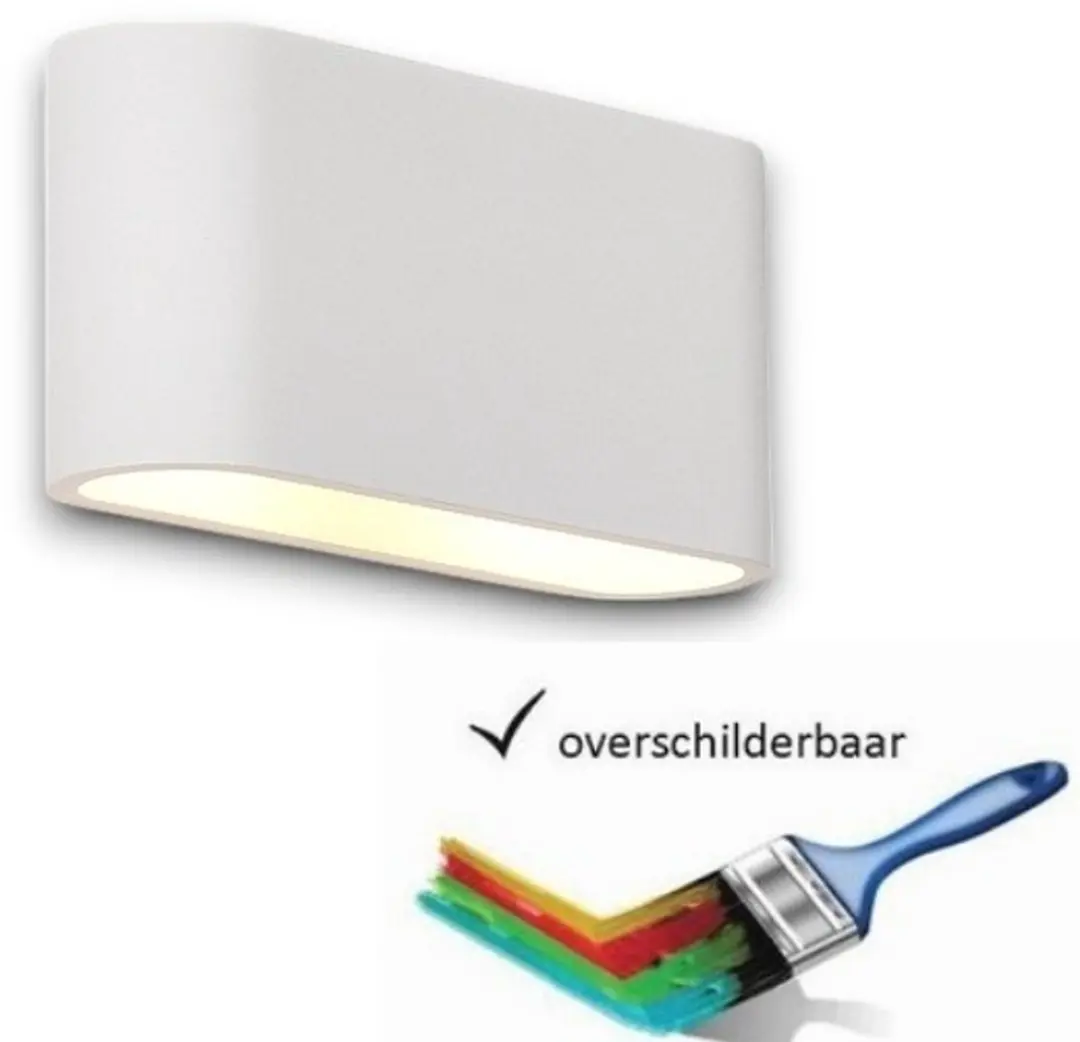 Artdelight Wandlamp Lille 25cm - 2 Lichtpunten - Wit