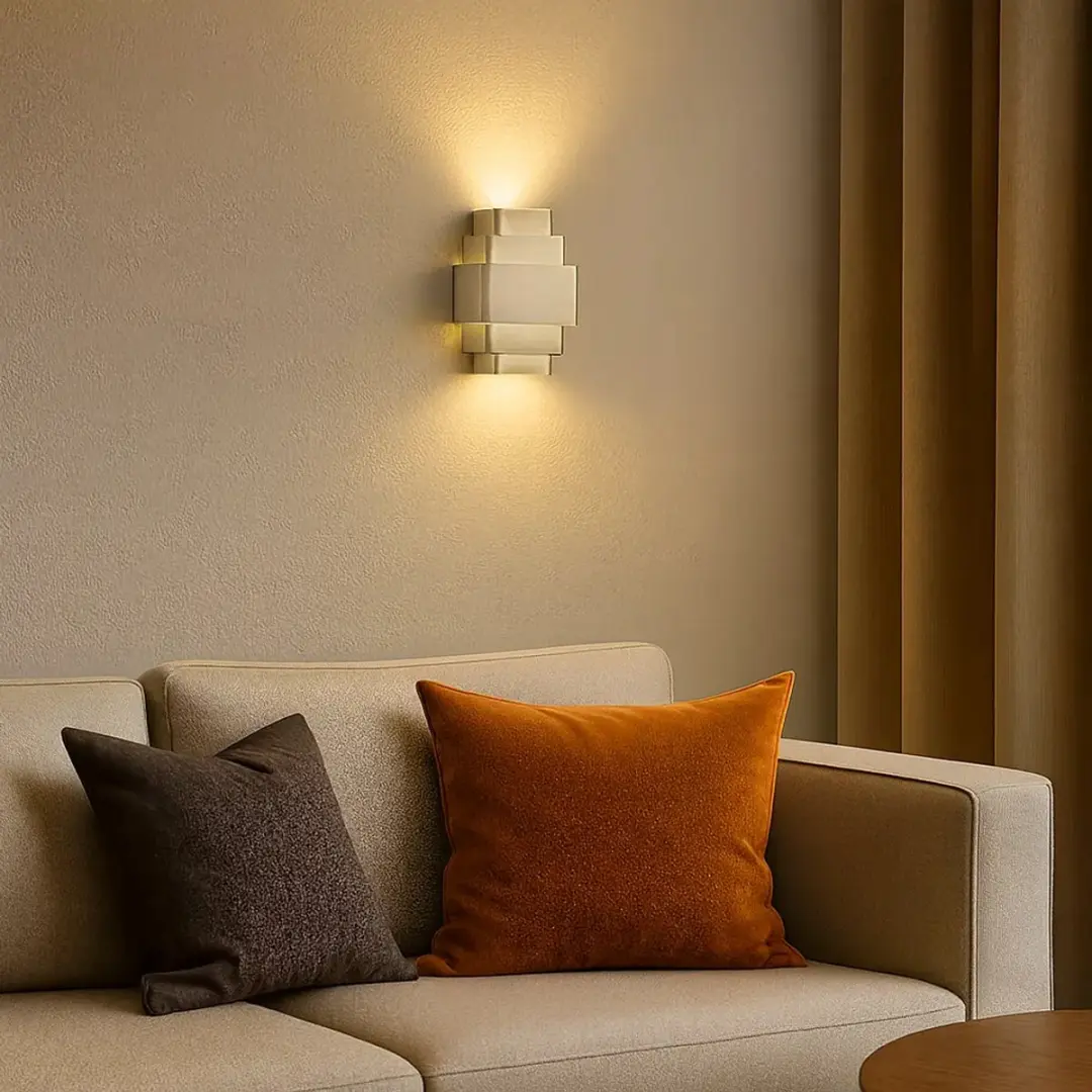 Artdelight Wandlamp Champagne 22cm - 3x G9 LED