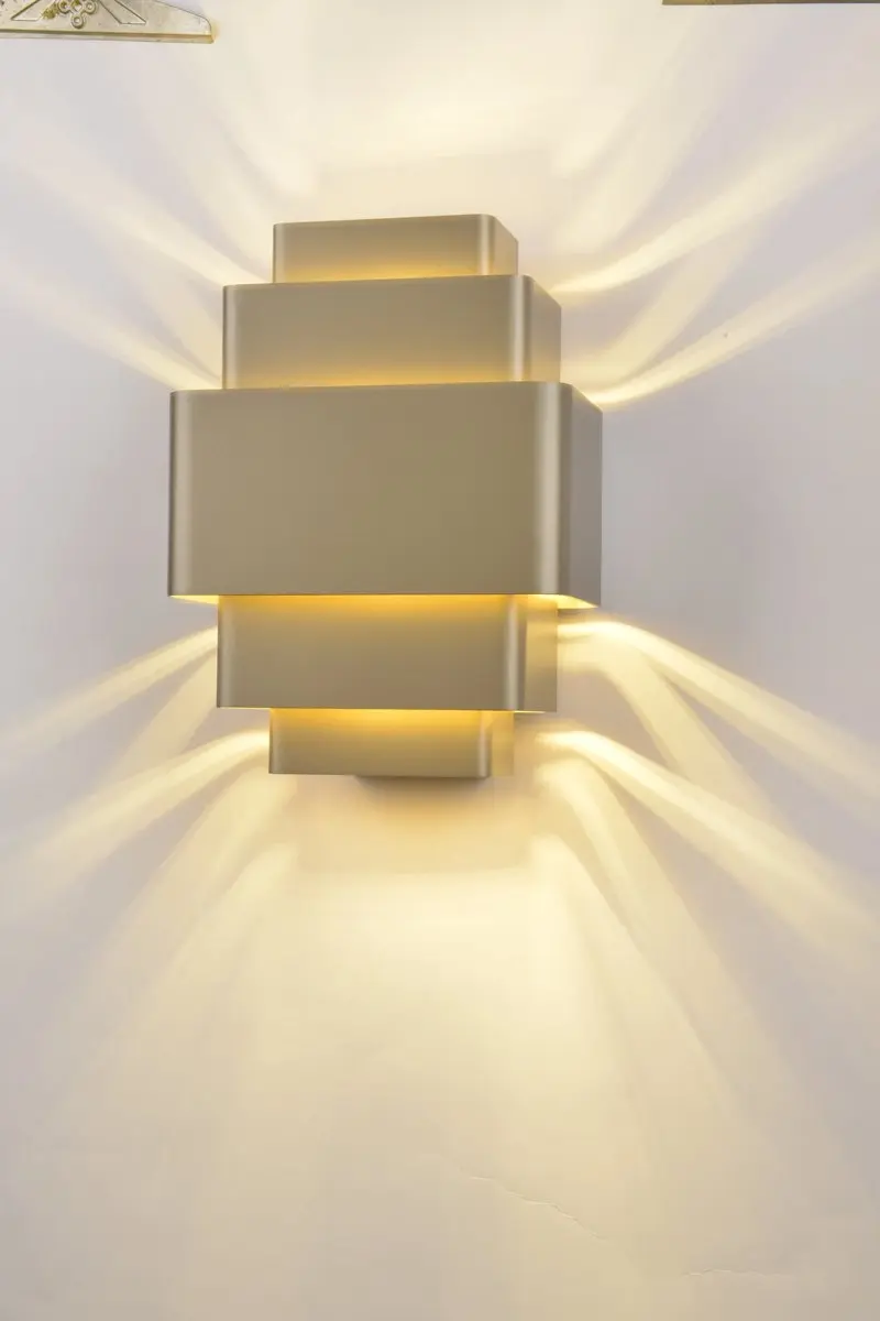 Artdelight Wandlamp Champagne 22cm - 3x G9 LED