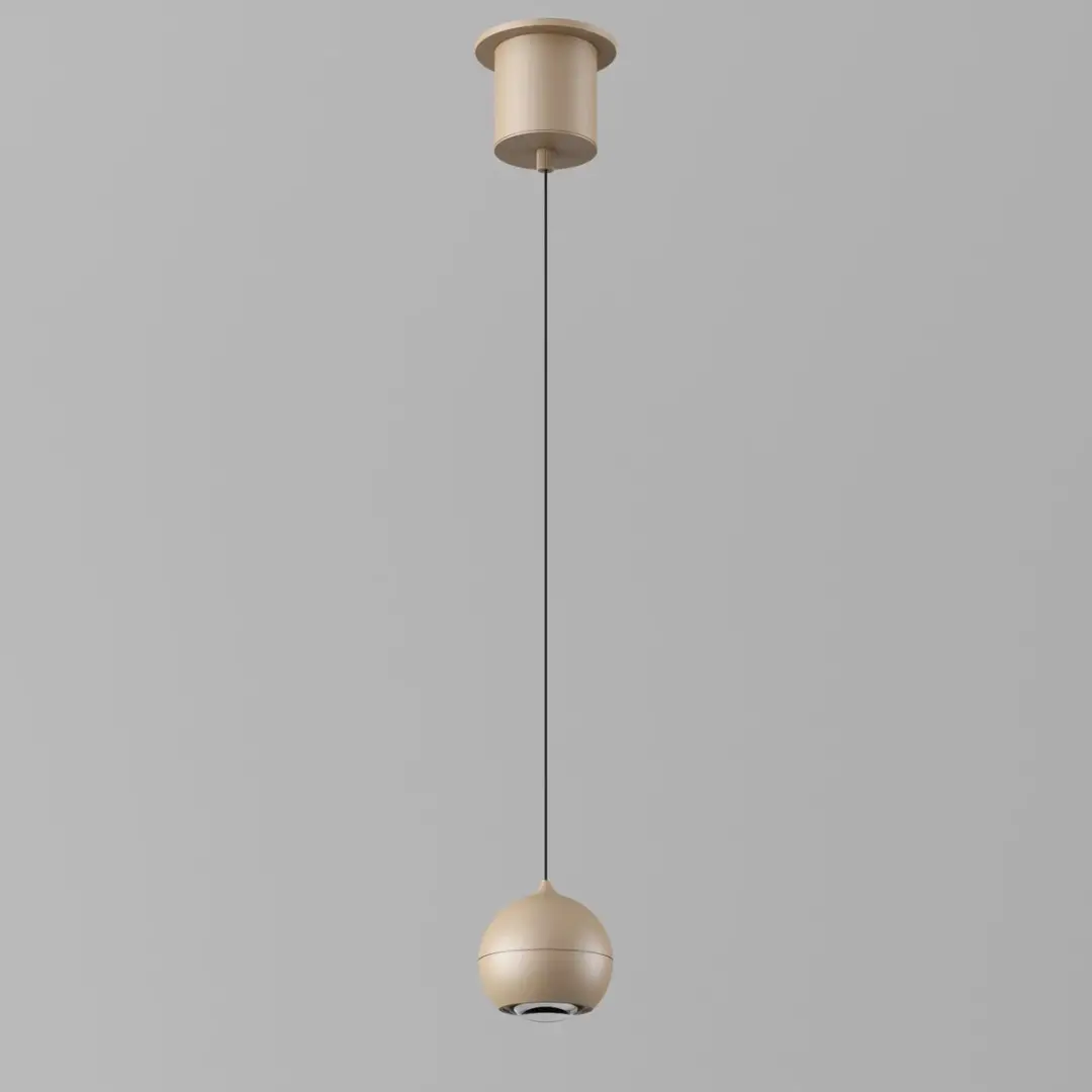 Artdelight Hanglamp Miami 1 Licht Ø10cm - Champagne