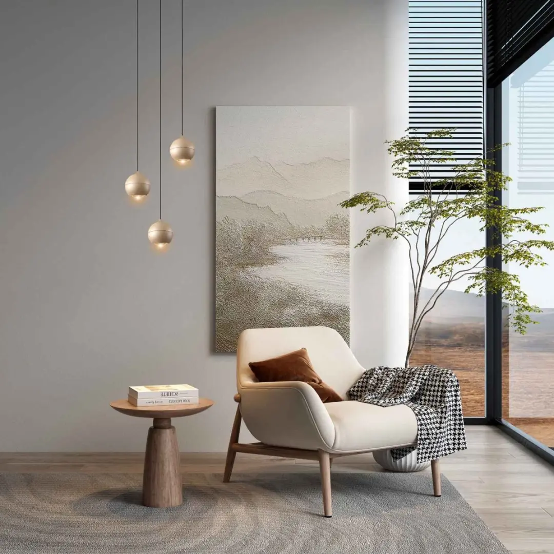 Artdelight Hanglamp Miami 1 Licht Ø10cm - Champagne