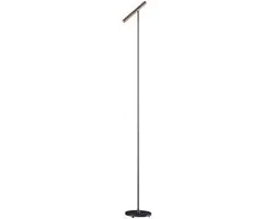 Artdelight Kansas Vloerlamp 140cm - Zwart/Brons