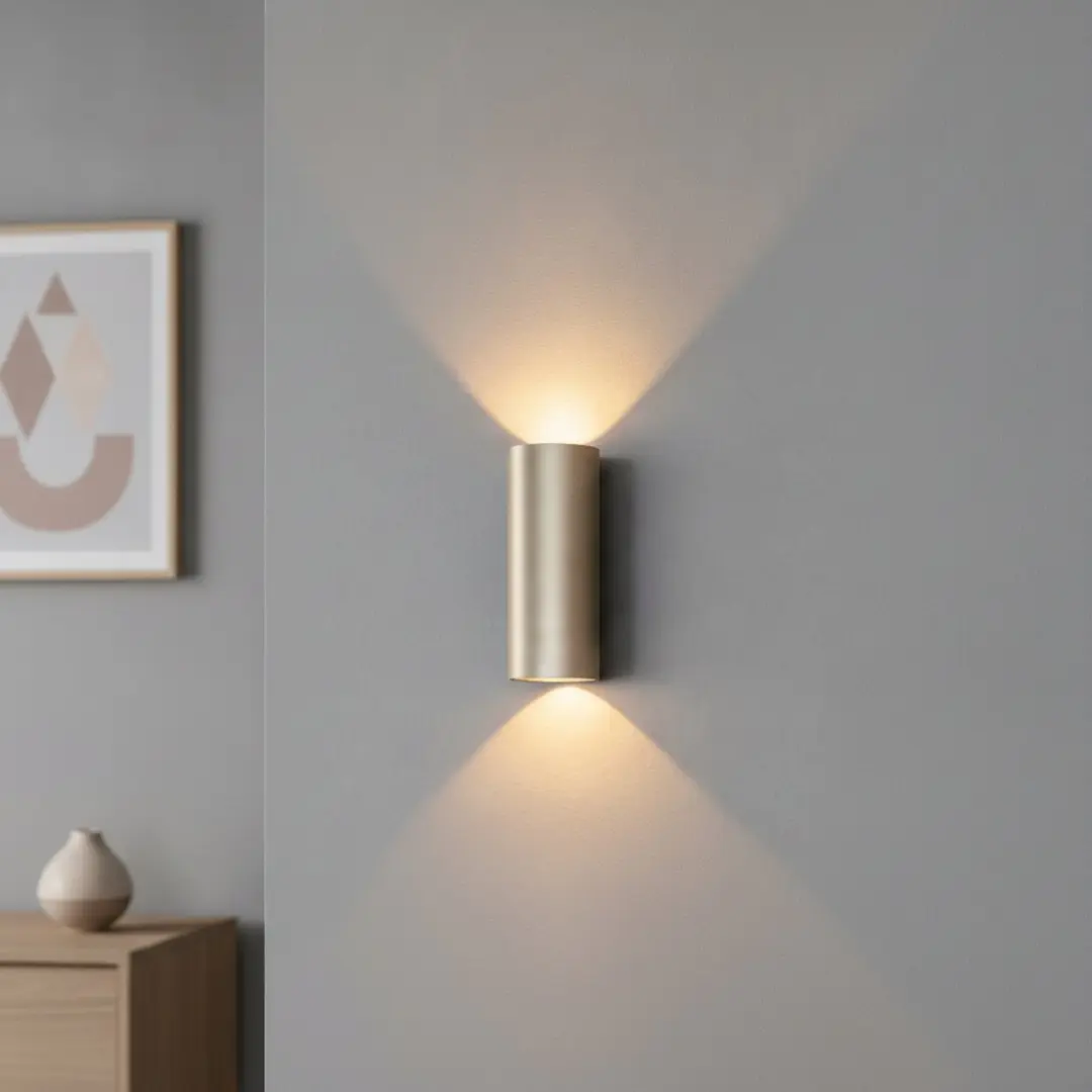 Artdelight Wandlamp Brody2 Champagne LED IP65 - 2 Lichtpunten