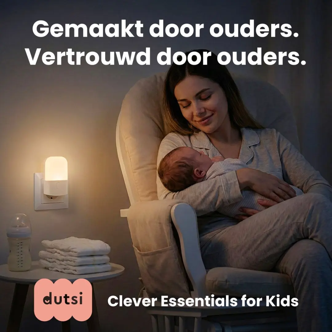 Dutsi Nachtlampje Stopcontact Luna's Licht - Dag & Nacht Sensor - 4x Warm Wit