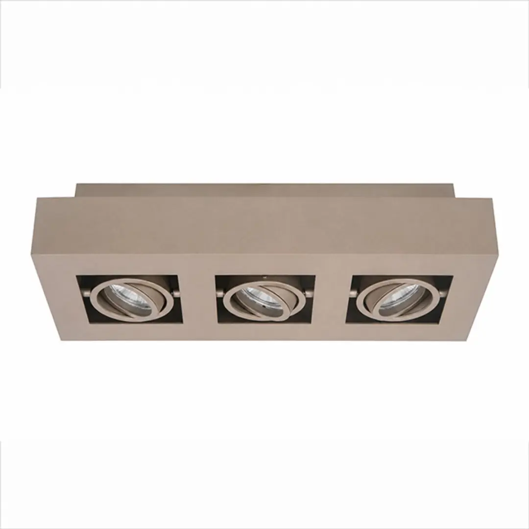 Artdelight Boscagli 3 Lichtpunten Plafonnière GU10 - Champagne