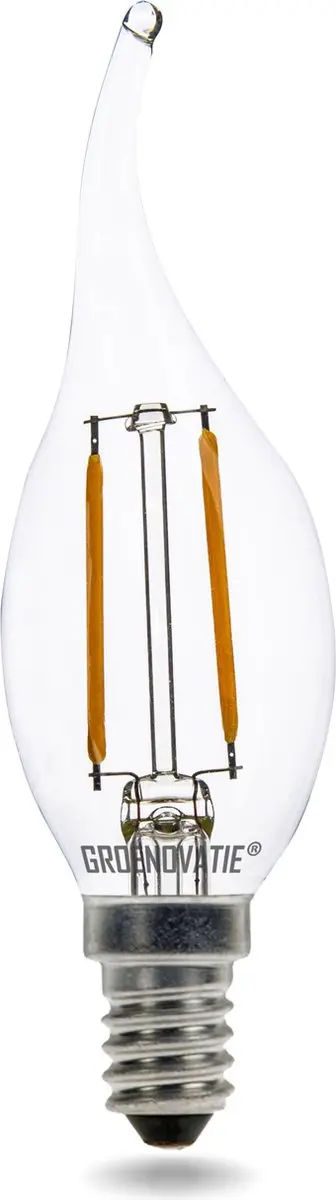 Groenovatie LED Filament Kaarslamp 2W E14