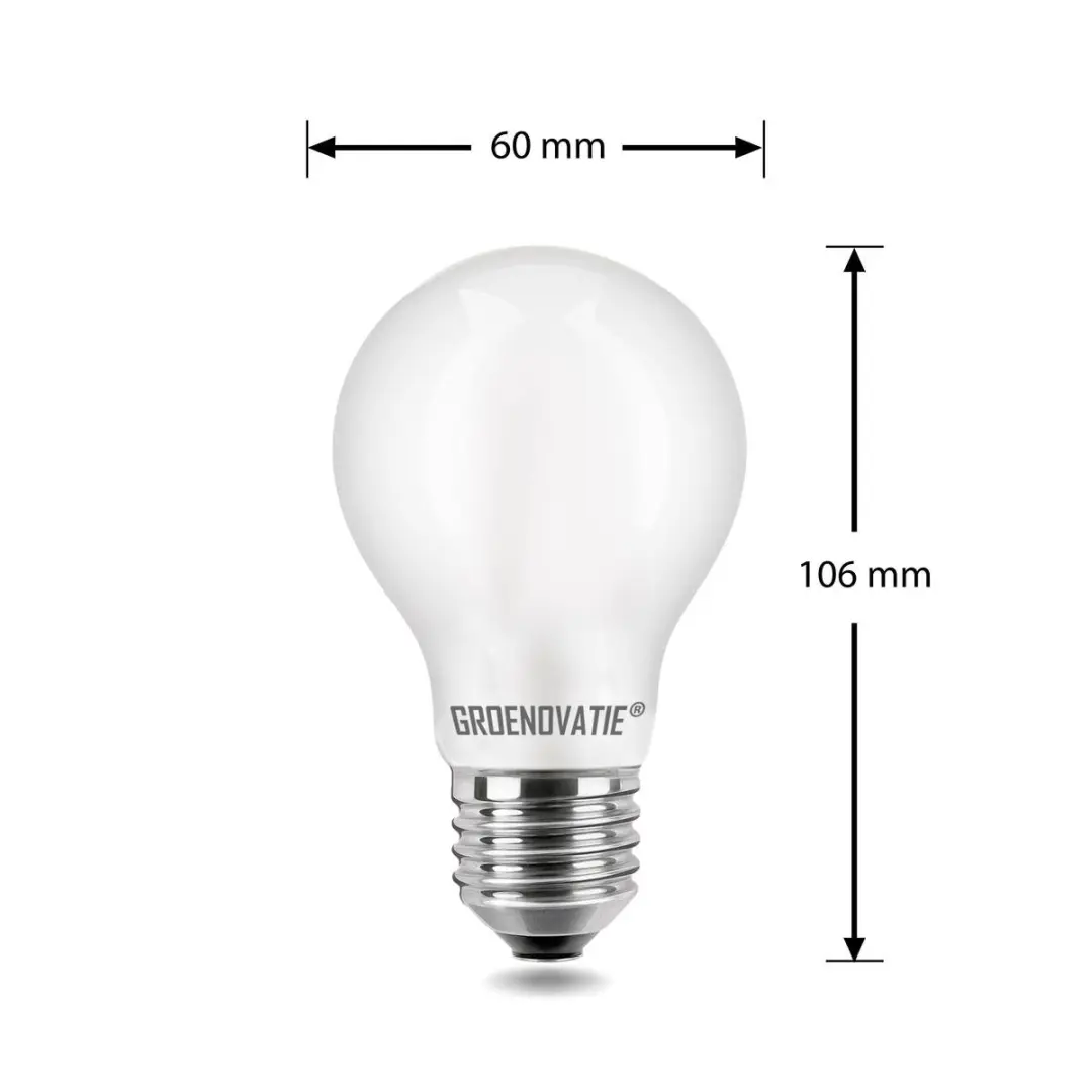 Groenovatie LED Filament Lamp E27 4W - Extra Warm Wit Mat
