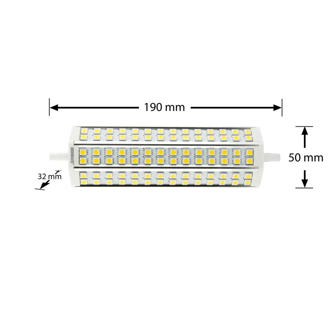 Groenovatie LED Lamp R7S 18W - 189x54x31mm - Warm Wit