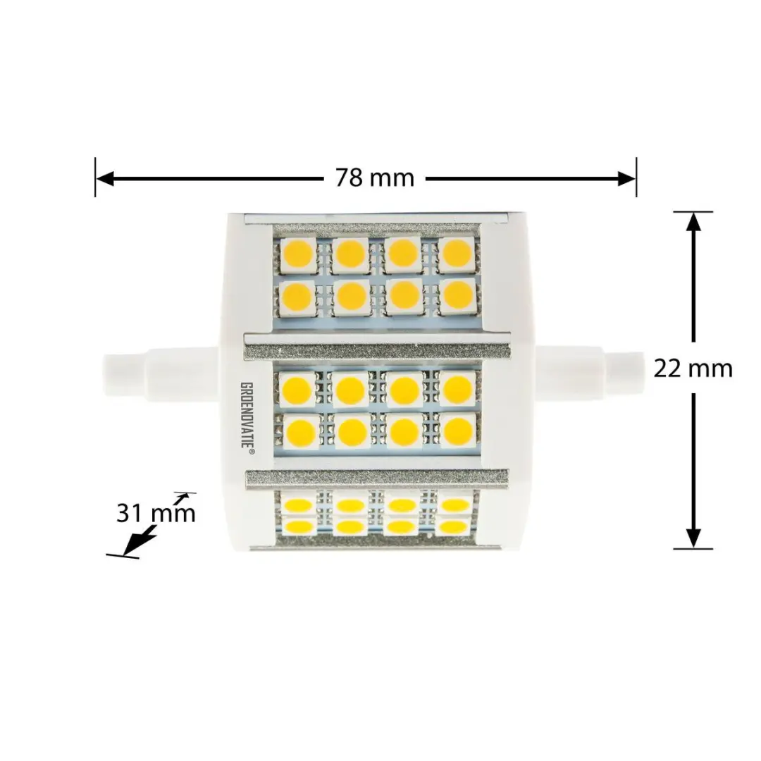 Groenovatie LED Lamp R7S 5W - Warm Wit