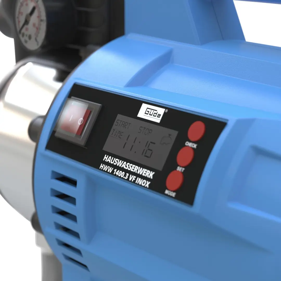 Güde HWW 1400.3 VF INOX Hydrofoorpomp 1400W - afbeelding 5 van 5