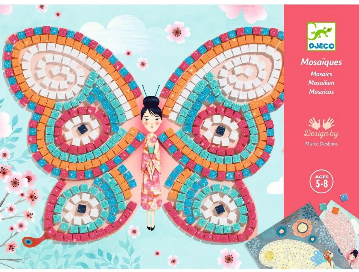 Djeco Mozaïeken Butterflies - Multi