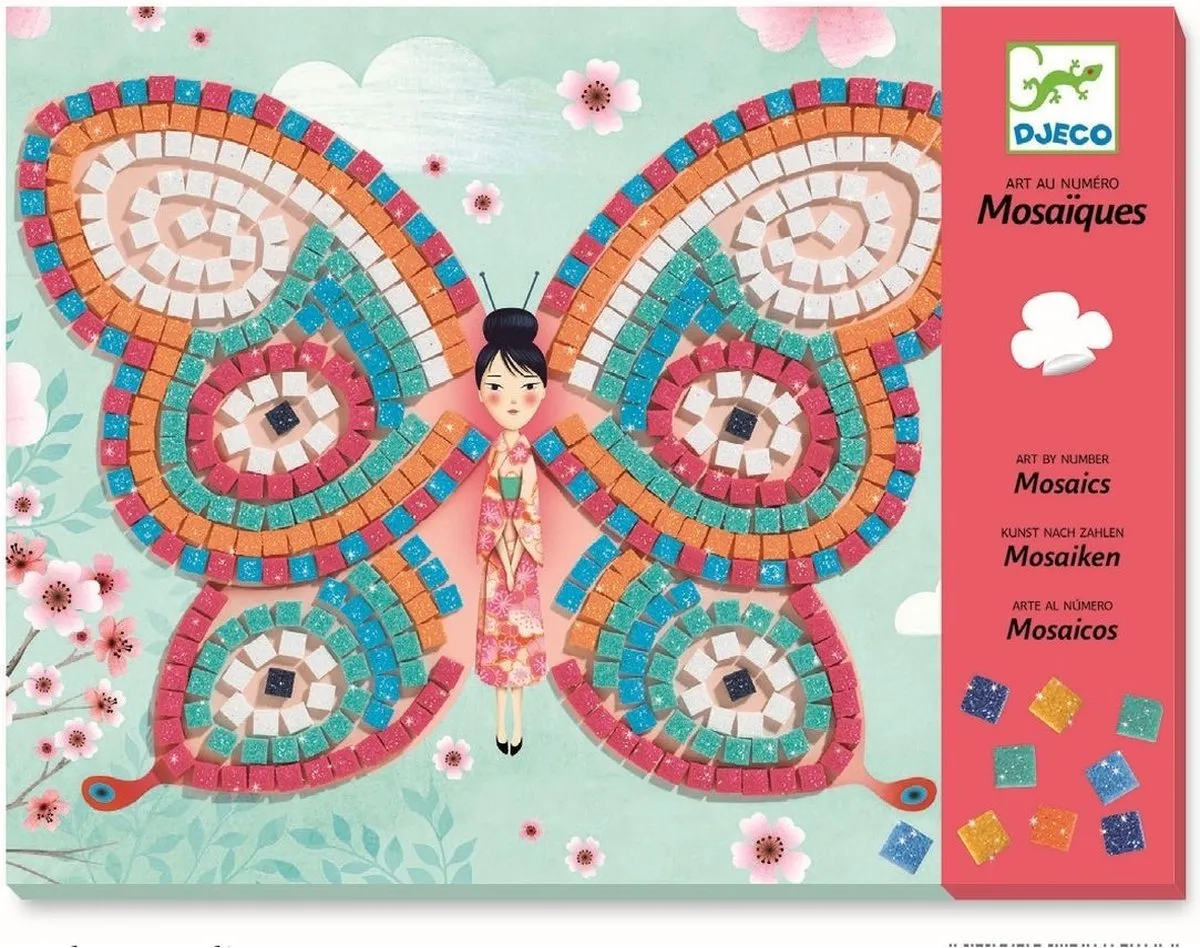 Djeco Mozaïeken Butterflies - Multi - afbeelding 6 van 6