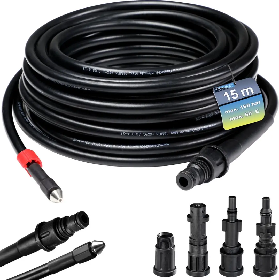 Deuba Rioolslangset 15m 160 bar