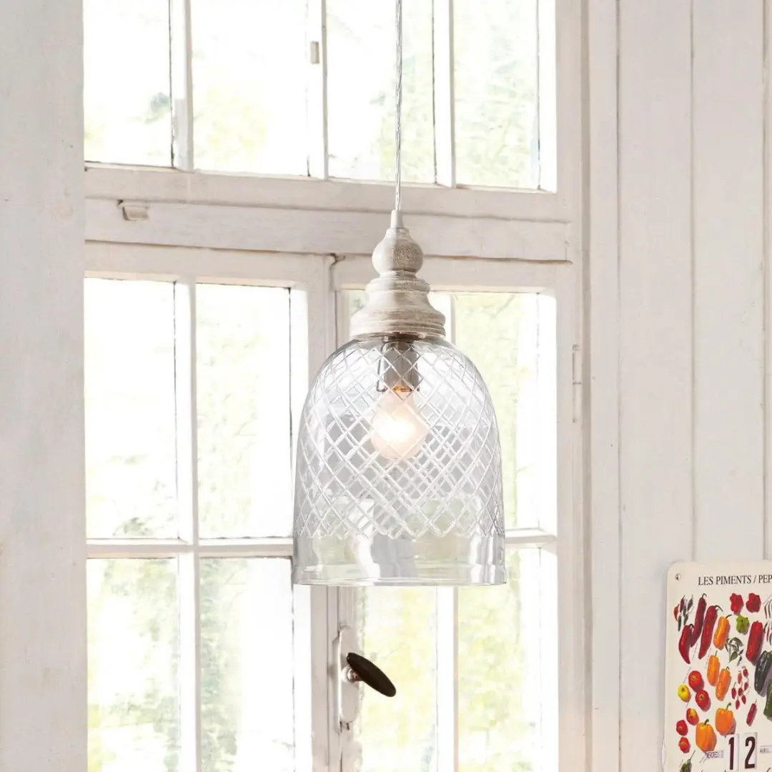 Loberon Junia Hanglamp - 40W - Ø24cm - Helder