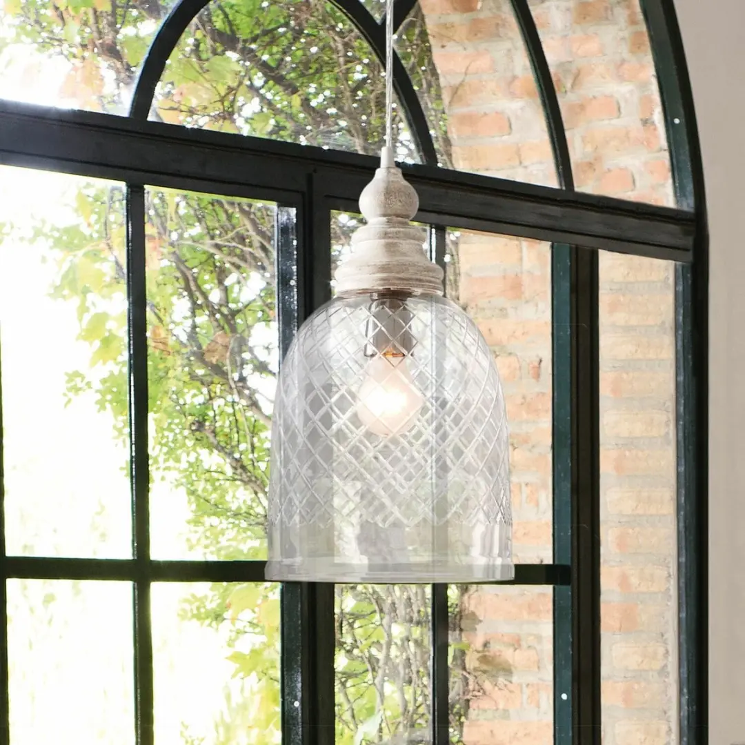 Loberon Junia Hanglamp - 40W - Ø24cm - Helder