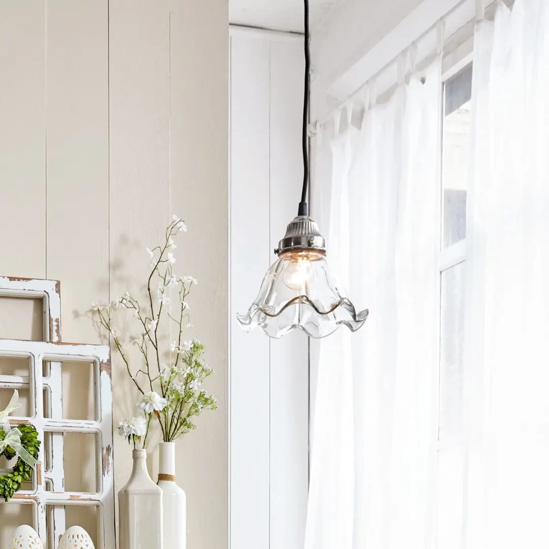 Loberon Noelle Hanglamp - Ø18cm - Zilverkleurig - afbeelding 6 van 6