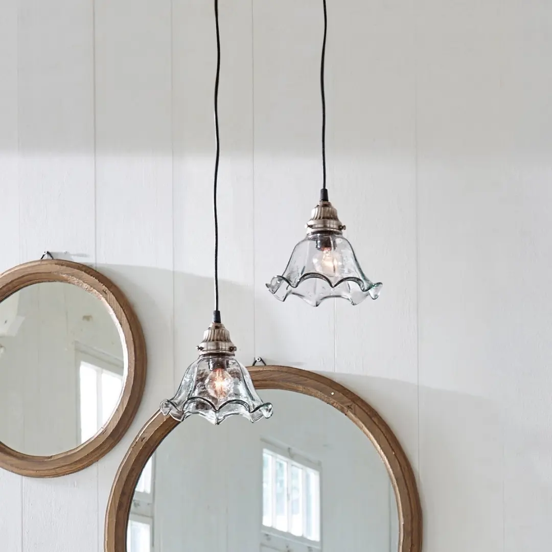 Loberon Noelle Hanglamp - Ø18cm - Zilverkleurig