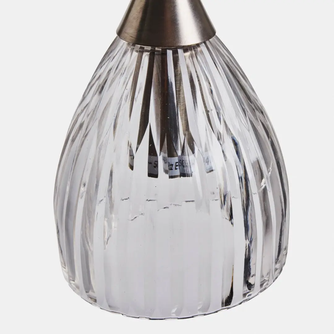 Loberon Niamhs Wandlamp - 25W - Antiekzilver/Heldere Glas