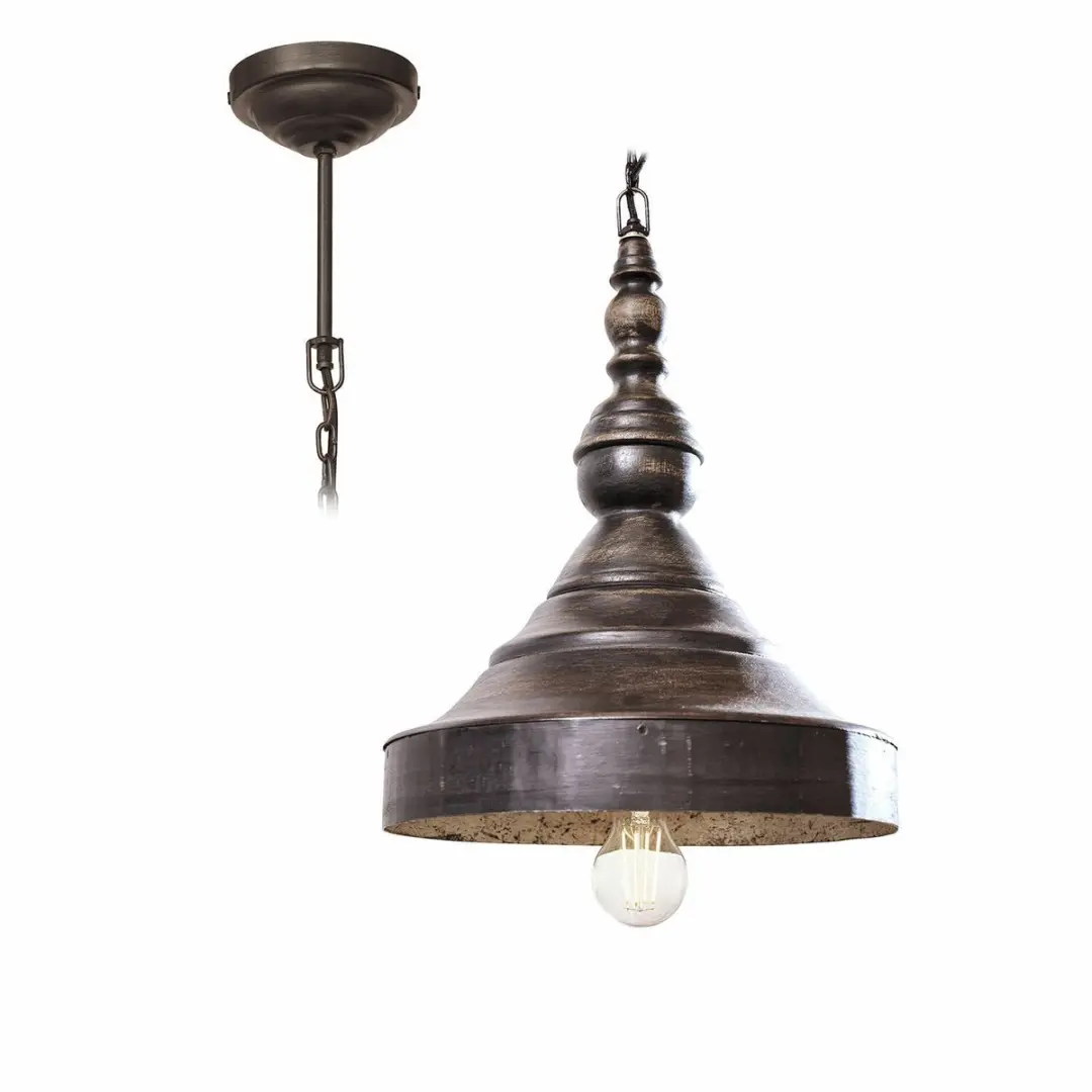 Loberon Léonelle Hanglamp - Ø33cm - Zwart/Zilver - afbeelding 6 van 6