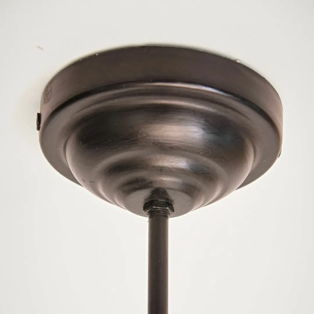 Loberon Léonelle Hanglamp - Ø33cm - Zwart/Zilver