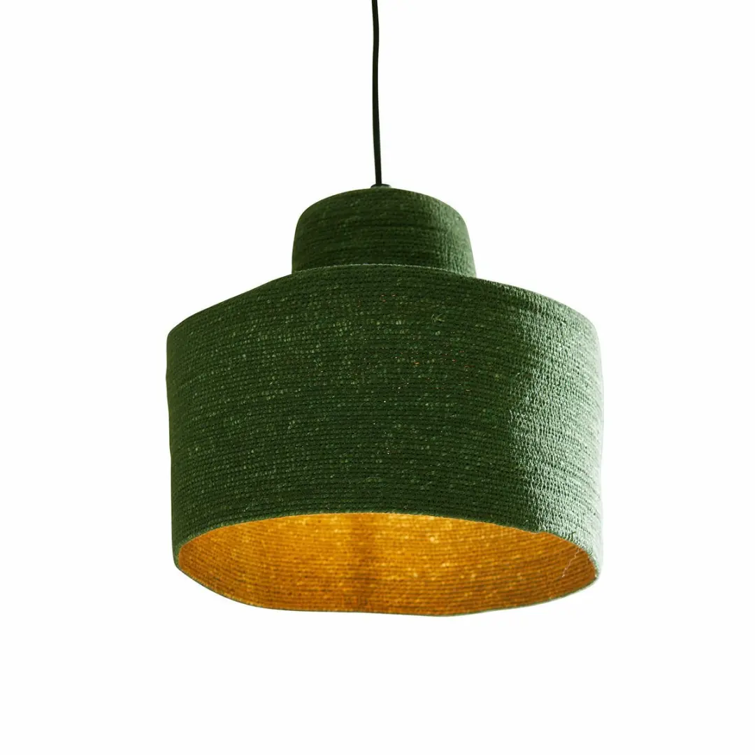 Loberon Frostrup Hanglamp - 40W - Ø30cm - Groen