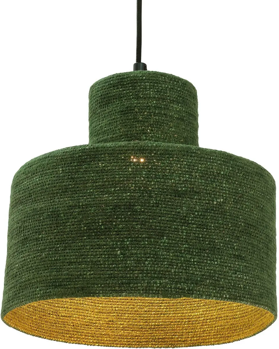 Loberon Frostrup Hanglamp - 40W - Ø30cm - Groen