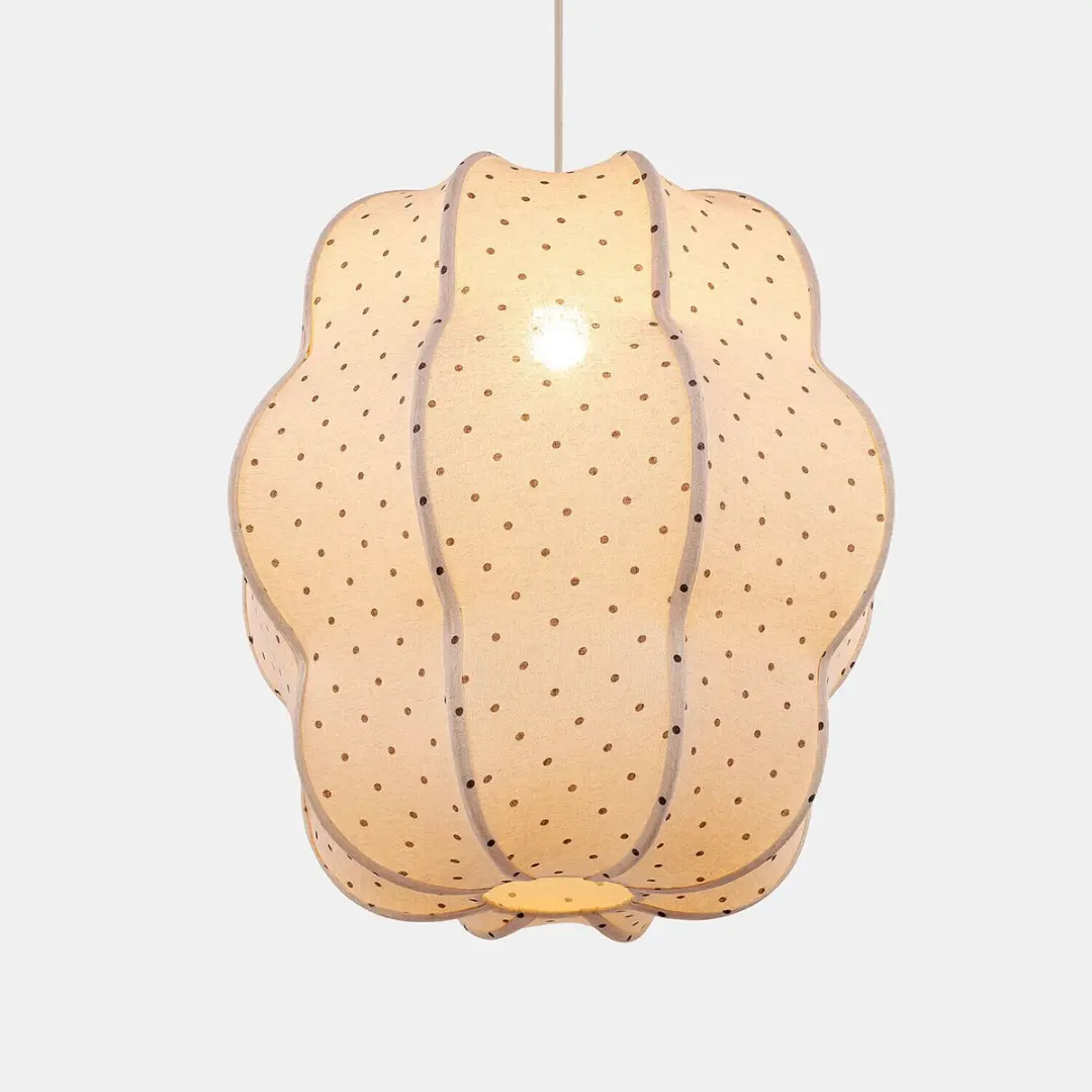 Loberon Lillumo Hanglamp - Ø50cm - Beige/Zwart