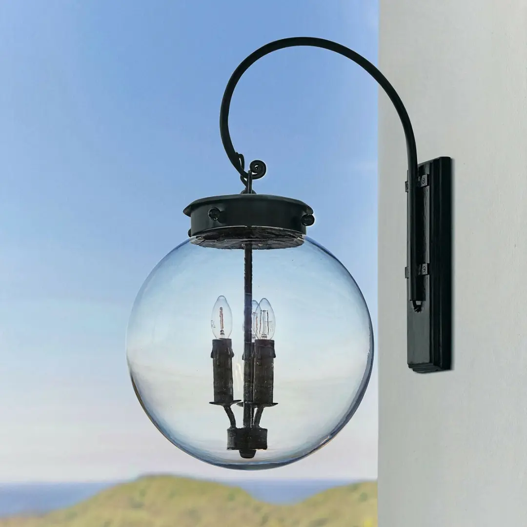 Loberon Serenaro Buitenwandlamp - 25W - Ø38cm - Antiekzwart
