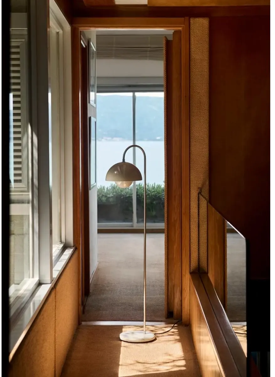 &Tradition Verner Panton Flowerpot VP12 Vloerlamp - Grijs/Beige