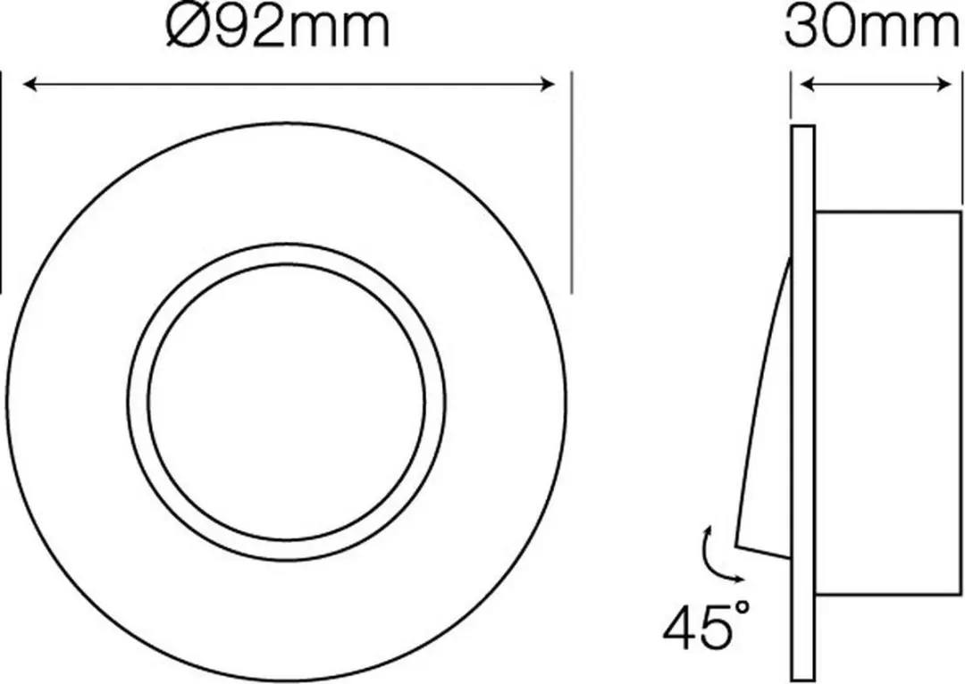 Groenovatie LED Line Inbouwspot Ø92mm GU5.3 - Mat Wit - afbeelding 3 van 4