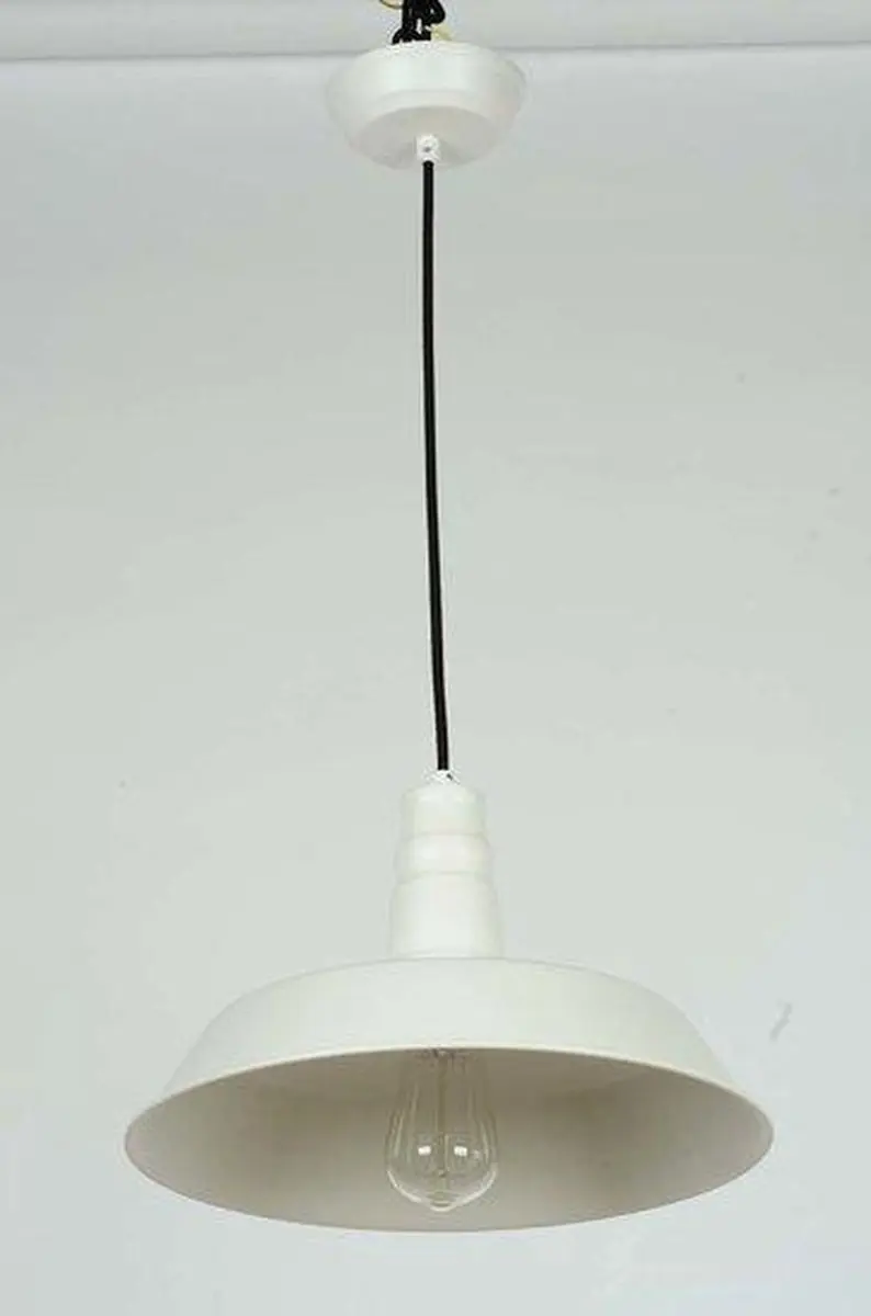 Groenovatie Vintage Industrieel Hanglamp Ø36cm - Wit