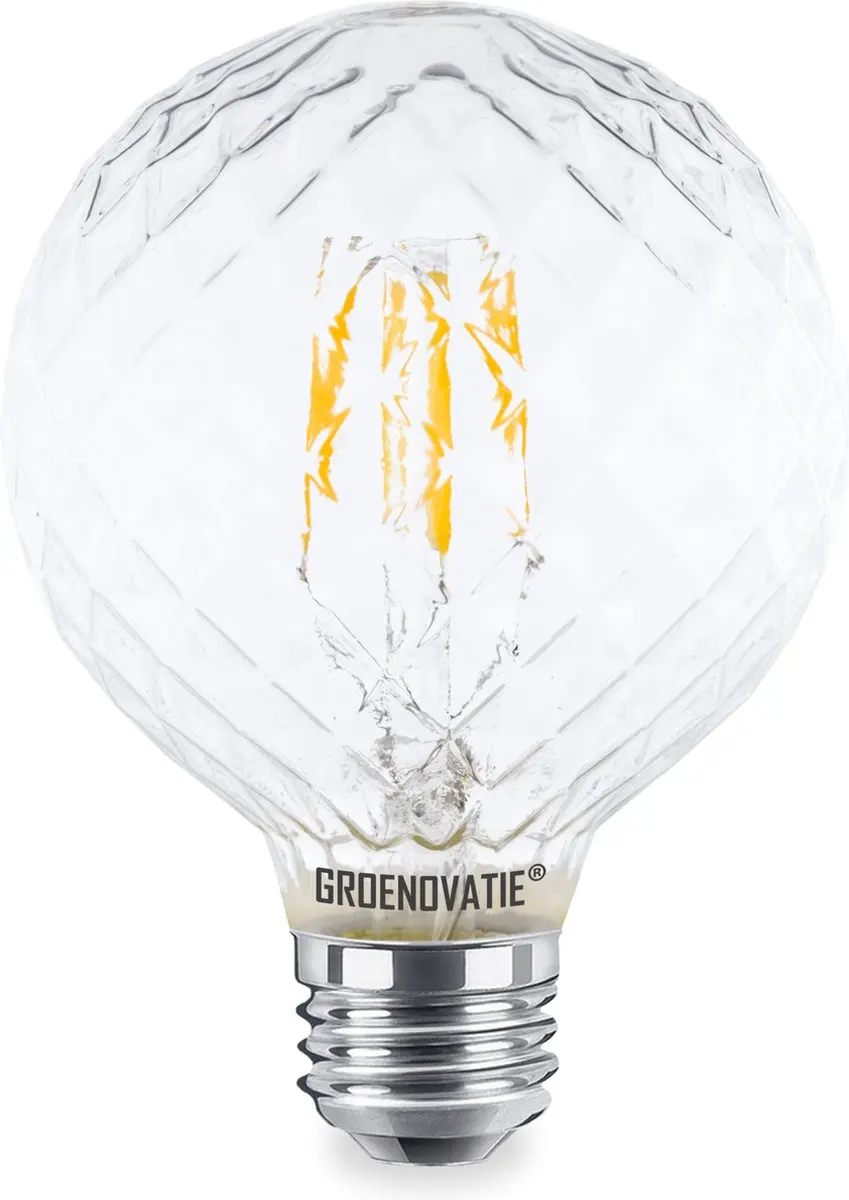 Groenovatie LED Filament Pine Globelamp E27 4W Warm Wit Dimbaar