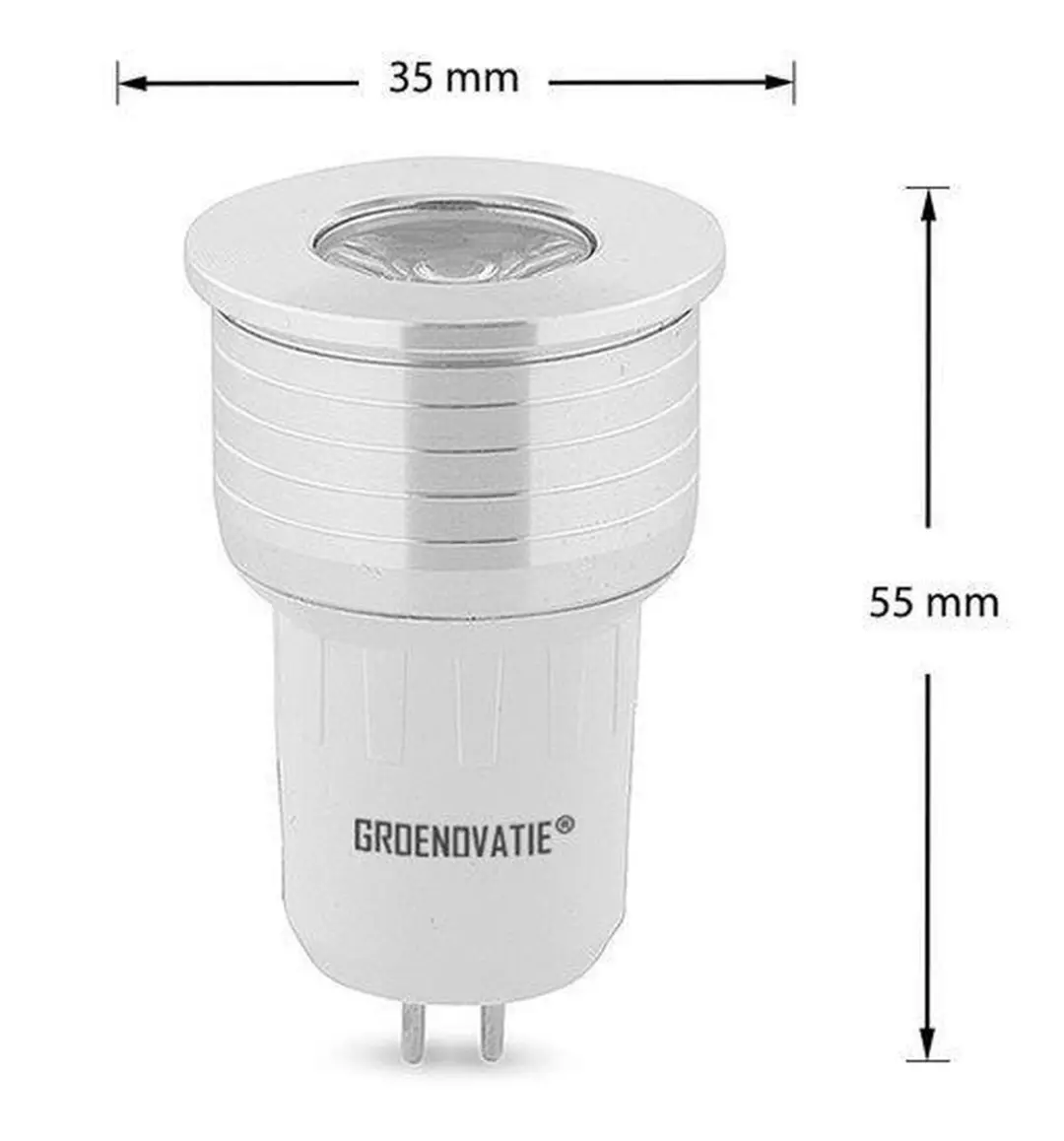 Groenovatie LED Spot GU5.3 MR16 7W COB - 53x50mm - Dimbaar Warm Wit